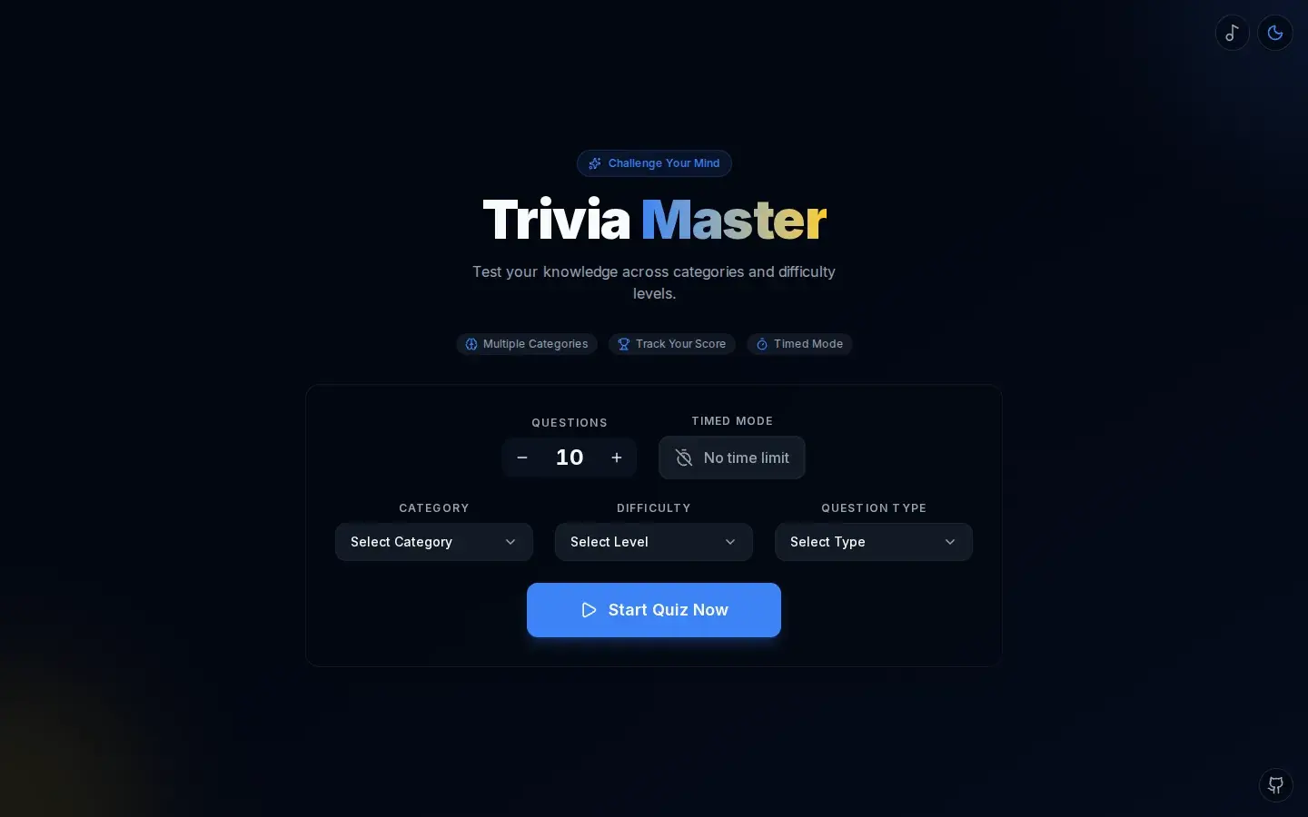 Screenshot of Quiz Shot